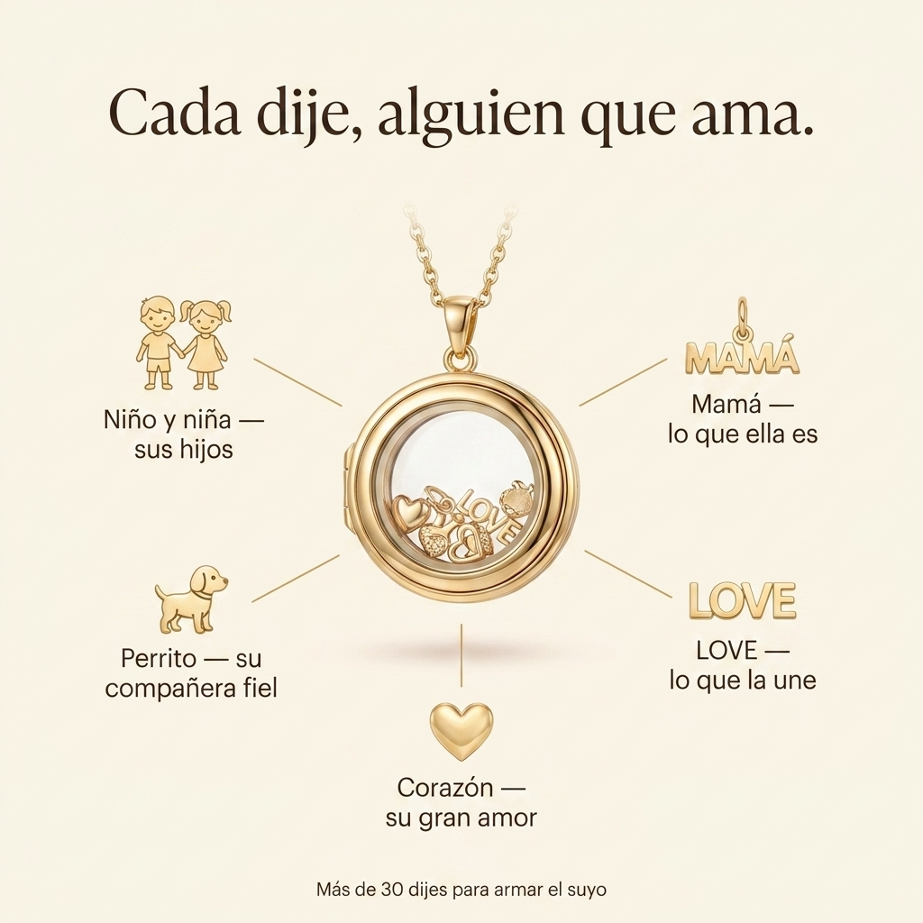 Collar Personalizable con Dijes